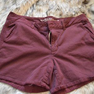 Maroon American Eagle Shorts Midi